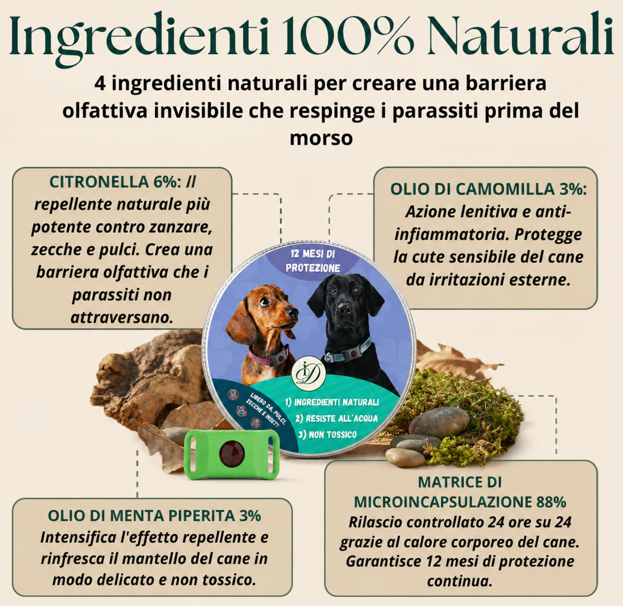 Cane Ciondolo ImDouce™ - 12 mesi di protezione
