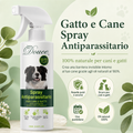 Gatto e Cane Spray antiparassitario | 100% naturale per cani