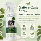 Gatto e Cane Spray antiparassitario | 100% naturale per cani
